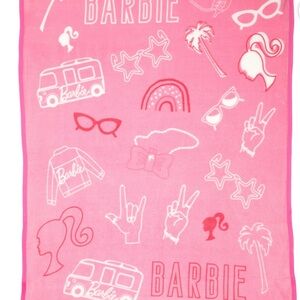 Barbie Pink 46”x60” Plush Throw Blanket